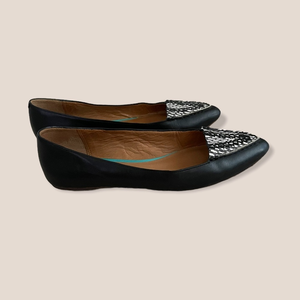 Coach Women’s Oakland 5.5 Flats Black Snake Shoe - Picture 4 of 6